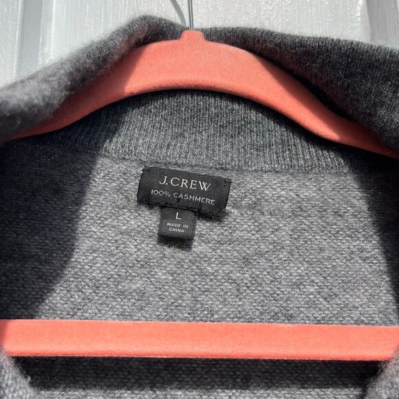 J Crew Cashmere Bird’s Eye Half Zip Sweater - Picture 4 of 6
